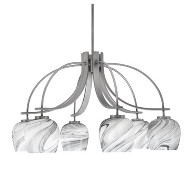 Cavella 6 Light Large Chandelier by Toltec 3926-4819 - 3926-4819