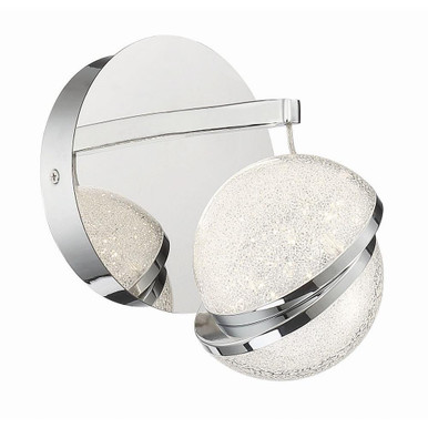 Silver Slice 9W 1 LED Vanity Light by George Kovacs - P1431-077-L