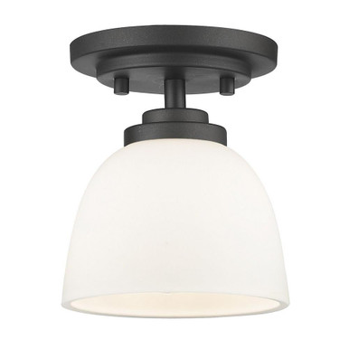 Hall Cliffe Rise 1 Light Steel Flush Mount by Bailey Street Home - 372-BEL-495537