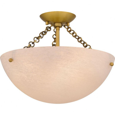 Swan Gait 3 Light 15 Inch Wide Semi Flush Mount by BSH - 71-BEL-1340388