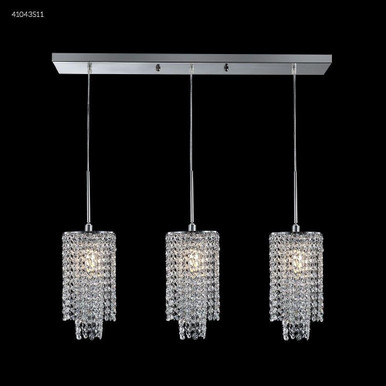 Contemporary 3 Light Large Crystal Chandelier by James Moder - 41043-CONTEMP