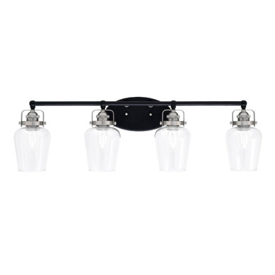 Easton 4 Light Vanity Light 34.5 Inch Length by Toltec - 1934-MBBN-210