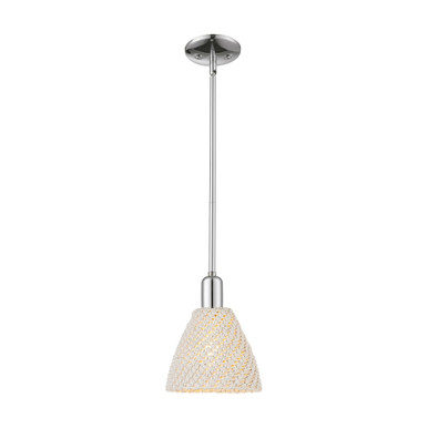 Natural Ballston Dome 1 Light Stem Mini Pendant 7.5 Inch by Innovations - 716-1S-NBD-75_P