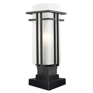 Darlington Heights 1 Light Outdoor Square Pier Mount 6.63 x 18.25 In by BSH - 372-BEL-1288687