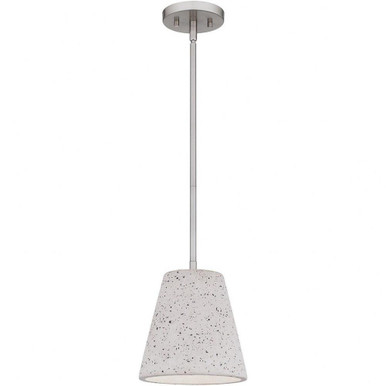 Hazel 1 Light Small Pendant 9 Inch Tall by Quoizel - QPP5351BN
