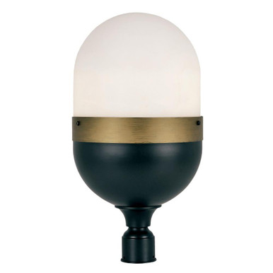 Capsule Three Light Outdoor Post Lantern 12.25 x 23.25 Inch by Crystorama - cap-8509-mk-tg