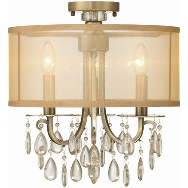 Arnprior Street 3 Light 14 Inch Wide Semi Flush Mount by Bailey Street Home - 49-BEL-430219
