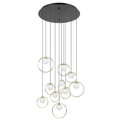 Portocolom 300W 10 LED Light Large Pendant by Eglo - 206084A