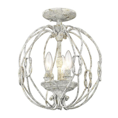 Copse Links 3 Light 12.63 Inch Wide Semi Flush Mount by Bailey Street Home - 170-BEL-4442545