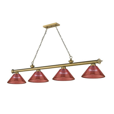 Cordon 4 Light Billiard 14.75 x 14 Inch by Z-Lite 2306-4RB-PRD - 2306-4RB-PRD
