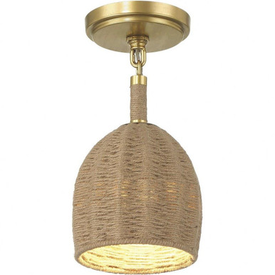 Rothesay Royd 3.5W 1 LED 6 Inch Wide Semi Flush Mount by BSH - 49-BEL-5224356