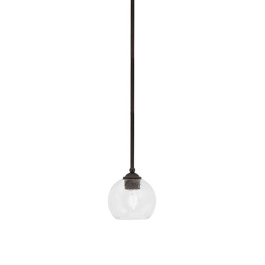 Zilo 1 Light Stem Hung Mini Pendant 6.25 Inch Tall by Toltec - 560-MB-4100