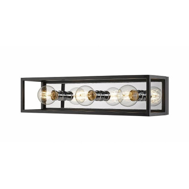 Kube 3 Light Vanity Light by Z Lite - 480-3V-MB-CH