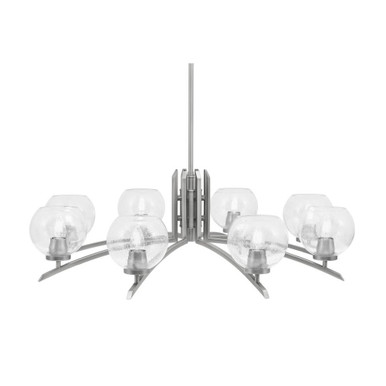 Kurve 8 Light Oversized Chandelier by Toltec 3708-GP-41 - 3708-GP-41