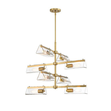 Latitude 8 Light Chandelier 24.5 InchX28.5 Inch Wide by Designers Fountain - D279M-8CH-BG