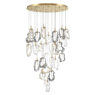 Norah 80W 33 LED Chandelier 16.5 Inch Tall and 39 Inch Wide by Eurofase - 49238