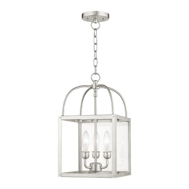Milford Three Light Small Pendant by Livex - 4037