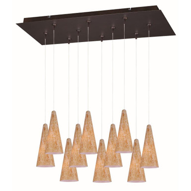 Lava 10 Light Medium Pendant by ET2 - E93930-103BZ