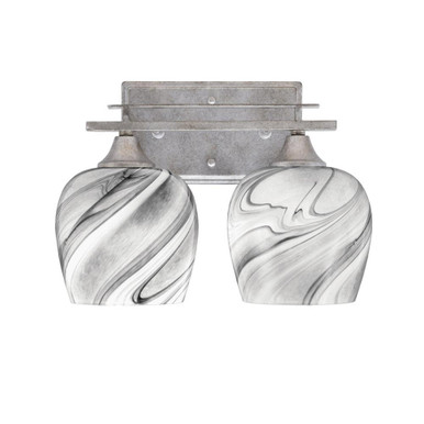 Uptowne 2 Light Vanity Light 10 Inch Tall by Toltec - 132-DG-4810