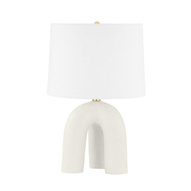 Mills Pond 1 Light Table Lamp 21.75 x 13.75 Inches by Hudson Valley - L1604-AGB/CSI