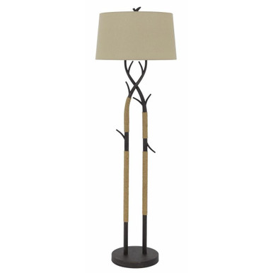 Pecos 1 Light Floor Lamp 60 Inches Tall and 18 Inches Wide by Cal  - BO-3029FL