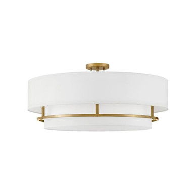 Graham 20W 4 LED 9.27 Inch Wide Semi Flush Mount by Hinkley - 38895