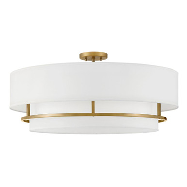 Graham 20W 4 LED 9.27 Inch Wide Semi Flush Mount by Hinkley - 38895