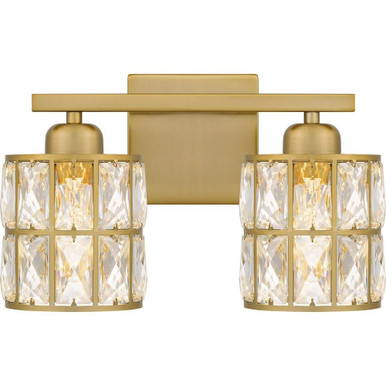 Gibson 2 Light Vanity Light 13 Inch Wide by Quoizel - GIB8613AB