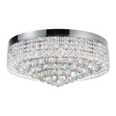 Cascade 10 Light 22 Inch Wide Flush Mount by CWI - 5424C22C
