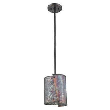 Ryker 1 Light Small Pendant 10.5 Inch Tall by Acclaim - IN21601BZP