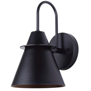 Marloe 1 Light Outdoor Wall Lantern by Canarm - IOL596BK