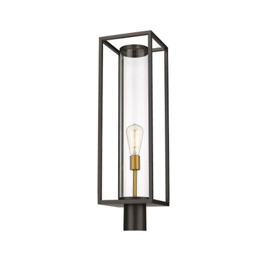 Dunbroch 1 Light Small Outdoor Pier Mount 27.75 Inch Tall by Z-Lite - 584PHBR-DBZ-OBS