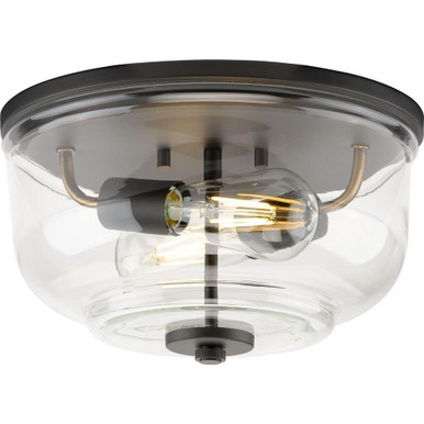 Rushton 2 Light 12 Inch Wide Flush Mount by Progress - P350205