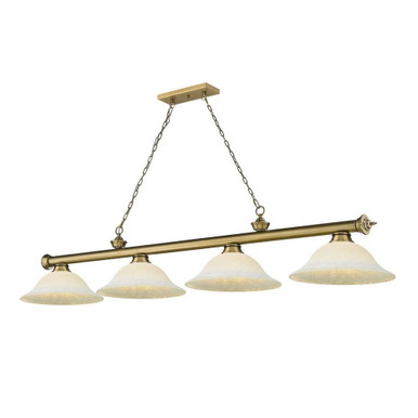 Cordon 4 Light Billiard 14 x 14 Inch by Z-Lite 2306-4RB-WM16 - 2306-4RB-WM16