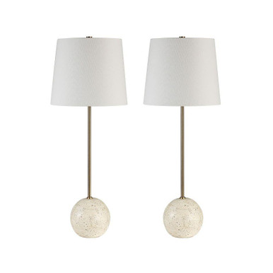Davide 2 Light Table Lamp 28.25 Inch Tall and 11 Inch Wide by Everren - LPT1289-SET2