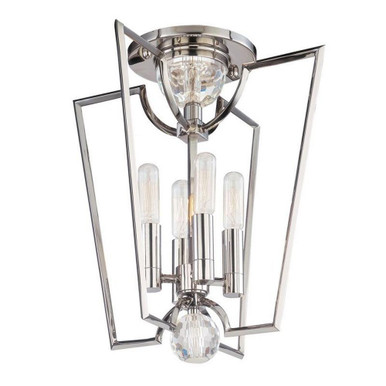 Green Balk Lane 4 Light 13 Inch Wide Semi Flush Mount by Bailey Street Home - 116-BEL-633632