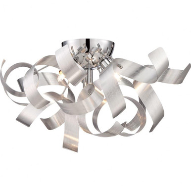 Ribbons 4 Light 16.5 Inch Wide Flush Mount by Quoizel - RBN1616
