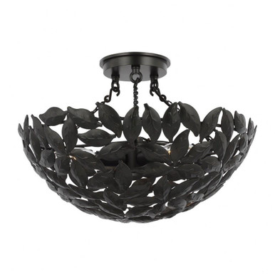 Kelan 3 Light Semi Flush Mount 10.13 x 16 Inches by Visual Comfort Studio - AF1173AI