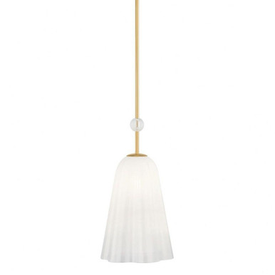 Cambria Heights 1 Light Pendant 19.5 Inch Tall by Hudson Valley - 7810-AGB