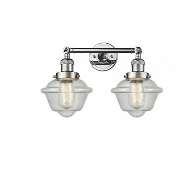 Small Oxford 2 Light Vanity Light by Innovations - 208-PC-G534