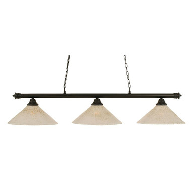Oxford 3 Light Small Island Chandelier by Toltec 373-16115555 - 373-16115555