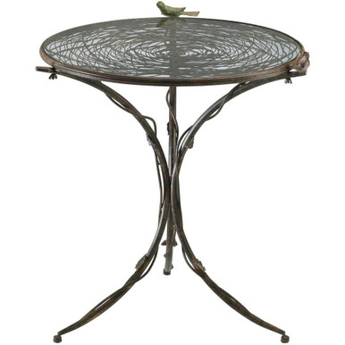 Bird Bistro Table 29 Inch Wide by 31.5 Inch High by Cyan - 01644