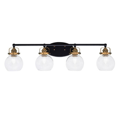 Easton 4 Light Vanity Light 35.25 Inch Length by Toltec - 1934-MBBN-4100