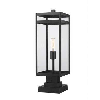 Hospital Corner 1 Light Outdoor Pier Mount 23.5 x 7.5 In by BSH - 372-BEL-4620081