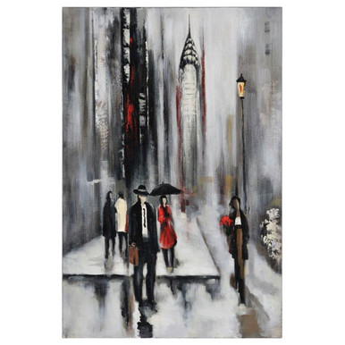 Bustling City II 23.5 Inch Decorative Canvas by Renwil - OL591
