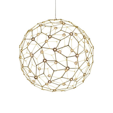 Spheris 21.6W 1 LED Pendant 25.5 Inch Tall and 23.63 Inch Wide by Golden - 5462-24 NBS