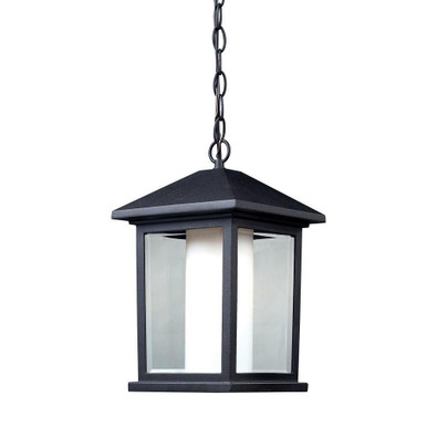 Mesa 1 Light Small Outdoor Pendant 13.5 Inch Tall by Z-Lite - 523CHM