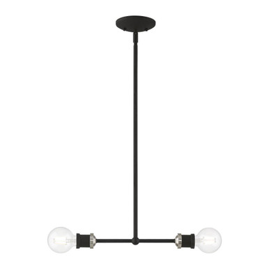 Lansdale 2 Light Minimalistic Linear Chandelier by Livex - 47162-04