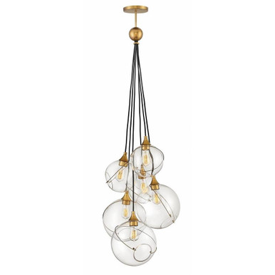 Skye 6 Light Medium Multi Tier Chandelier by Hinkley 30306HBR - 30306