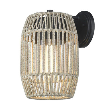 Seabrooke 1 Light Outdoor Wall Mount by Golden - 6073-OWM NB-SS